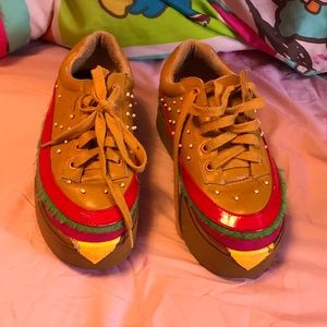 Dolls Kill Cheeseburger Platform Shoes